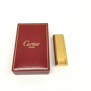 Cartier カルティエ オーバル ガスライター ゴールドカラー 箱付き【CDAB9068】の画像8