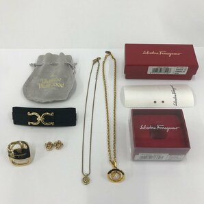 Christian Dior / Vivienne Westwood / Salvatore Ferragamo イヤリング ネックレス バレッタ 5点まとめ【CDAC4013】の画像1