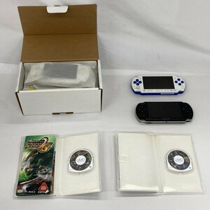 SONY ソニー PSP ホワイト PSP-1000KCW PSP-3000 本体 ソフト モンスターハンターポータブル 他 おまとめ 【CDAE8027】