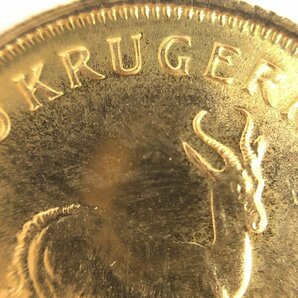 K22 南アフリカ共和国 クルーガーランド金貨 1/10oz 1981 総重量3.3g【CDAC6025】の画像5