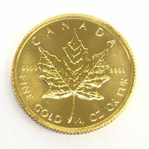 K24　金貨幣　カナダ　メイプルリーフ金貨　10ドル　重量7.7g【CDAC7009】_画像1