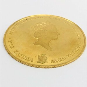 K24 金貨幣 ザンビア 3000クワチャ 愛子様誕生記念 重量13.1g【CDAC7014】の画像7