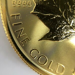 K24IG カナダ メイプルリーフ金貨 1oz 2023 総重量31.1g【CDAH6046】の画像4