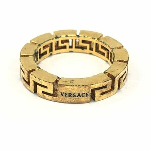 VERSACE　ヴェルサーチ　リング　指輪　GP　9.1g【CDAH8006】