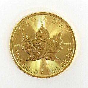 K24IG カナダ メイプルリーフ金貨 1oz 2020 総重量31.1g【CDAH6036】の画像1