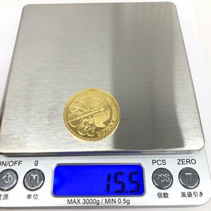 K24IG ウィーン金貨 ハーモニー 1/2oz 2000 総重量15.5g【CDAH6052】の画像7