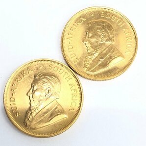 K22 金貨幣 南アフリカ クルーガーランド金貨 1/4オンス 5点おまとめ 総重量42.5g【CDAC7032】の画像3