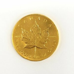 K24IG　カナダ　メイプルリーフ金貨　1/2oz　1986　総重量15.5g【CDAH6079】