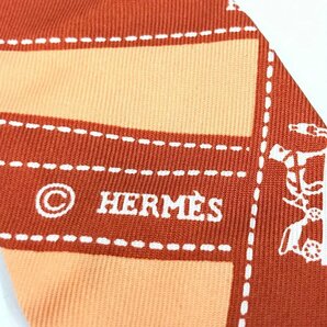 HERMES エルメス ツイリー シルク スカーフ ボルデュック リボン柄【CDAI5035】の画像5