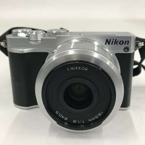 Nikon ニコン Nikon 1 J5 + 1 NIKKOR 18.5/1.8 + 1 NIKKOR 10-30/3.5-5.6 VR 通電確認済み【CDAI2022】の画像1