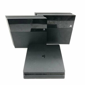 SONY ソニー　PlayStation4　本体　CUH-1100A 2点/CUH-2000A　ジェット・ブラック　計3点　おまとめ　ジャンク品【CDAI1010】