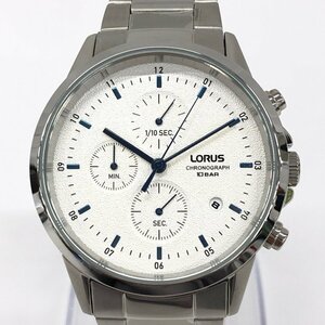 SEIKO 　LORUS　ローラス　腕時計　クロノグラフ　SS　VD57-X205　稼働品【CDAJ6019】