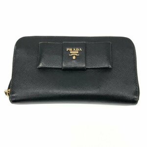 PRADA プラダ ラウンドファスナー 長財布 リボン 【CDAK6008】