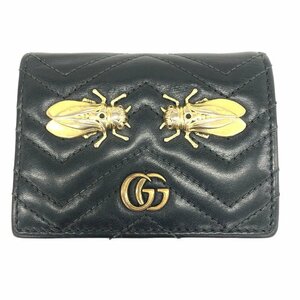 GUCCI　グッチ　ビー　レザー　二つ折り財布【CDAM7069】