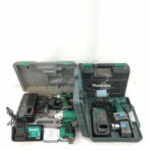 MAKITA マキタ/HITACH 日立 インパクトドライバ おまとめ 通電未確認 3点 ケース付き【CDAN1014】