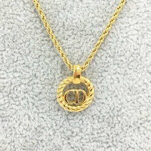 Christian Dior Christian Dior CD Logo necklace Gold color [CDAN4022]