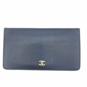 CHANEL シャネル 5507 ネイビー 長財布【CDAN7017】