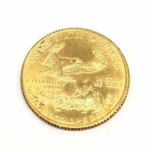 K22 America Eagle gold coin 1/10oz 1995 gross weight 3.1g[CDAI7093]