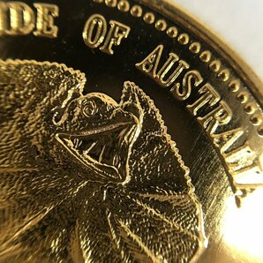 K22 オーストラリア エリマキトカゲ 200ドル金貨 1989 総重量9.9g【CDAI7091】の画像3