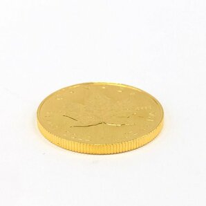 K24IG カナダ メイプルリーフ金貨 1/2oz 総重量15.5ｇ【CDAL6006】の画像3