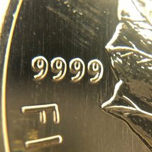 K24IG カナダ メイプルリーフ金貨 1/2oz 総重量15.4ｇ【CDAK4017】_画像4