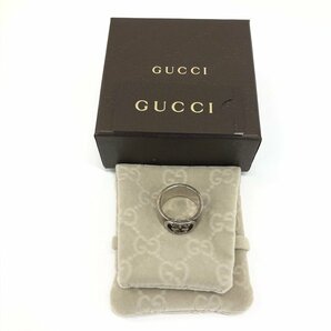 GUCCI グッチ 925 インターロッキングG リング 24 472AR 11.2g【CDAO7066】の画像10