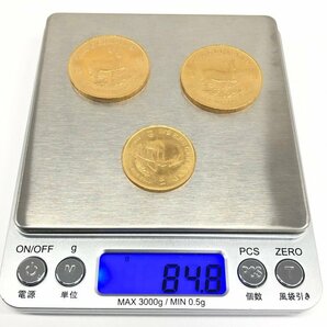 K22 南アフリカ共和国 クルーガーランド金貨 1oz 1/2oz 3枚まとめ 総重量84.8g【CDAJ7009】の画像10