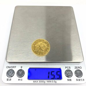 K24IG カナダ メイプルリーフ金貨 1/2oz 総重量15.5ｇ【CDAL6006】の画像7