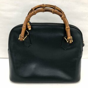 GUCCI グッチ バンブー ハンドバッグ ブラック 000・122・0290【CDAO4024】