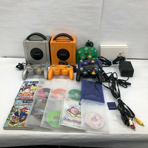 Nintendo ニンテンドー GAME CUBE ゲームキューブ 本体 DOL-001×2 / コントローラー×5 / ソフト×10 他 おまとめセット【CDAO4002】