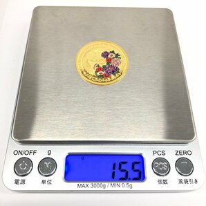 K24 クック諸島 皇后陛下83歳御誕生日記念 100ドル金貨 総重量15.5g 箱付き【CDAL7027】の画像9