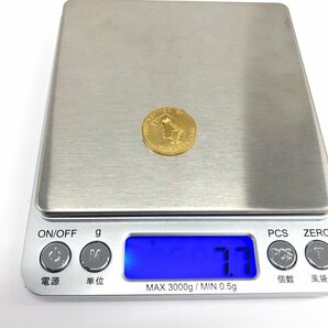 K24IG カナダ メイプルリーフ金貨 1/4oz 1987 総重量7.7g【CDAI7049】の画像8