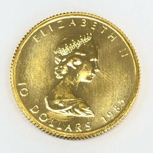 K24IG Canada Maple leaf gold coin 1/4oz gross weight 8.0g[CDAM0021]