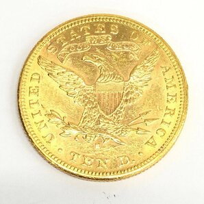 K21.6 アメリカ リバティヘッド 10ドル金貨 1882 総重量16.7g【CDAL7061】の画像1