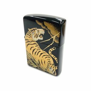 Zippo ジッポー ライター 本金 蒔絵 寅 木箱付き【CDAP0040】