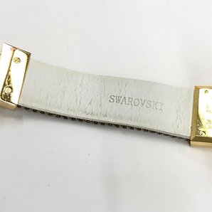 SWAROVSKI スワロフスキー 腕時計 SS クリスタルメッシュ クォーツ 箱付き 不動品【CDAP0051】の画像7