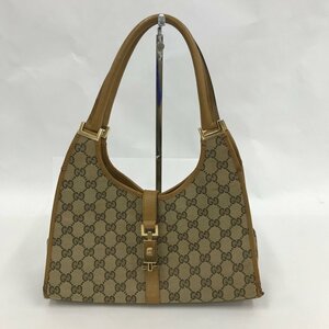 GUCCI　グッチ　GGキャンバス　ジャッキー　ハンドバッグ　ジャンク品【CDAQ2024】