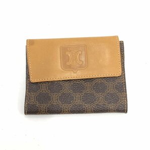 CELINE セリーヌ マカダム お財布 茶色 MO6【CDAR3084】の画像1