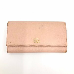 GUCCI グッチ チェーンウォレットピンク色 546585196085【CDAR3052】