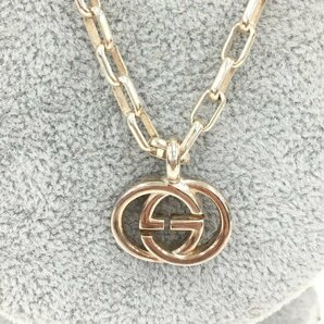 GUCCI グッチ Ag925 インターロッキングG ネックレス 総重量22.4g 箱付き【CDAR4027】の画像1