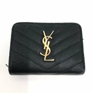 SaintLaurent サンローラン お財布 黒色 箱付き【CDAR3080】