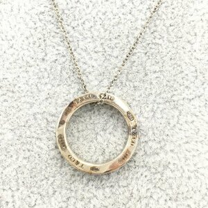 Tiffany&Co.　ティファニー　SV925　サークル　ネックレス　1837　総重量3.8g　箱付き【CDAR4024】