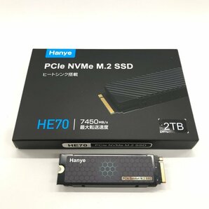 HANYE PCLe NVMe M.2 SSD HE70 箱付き 2TB【CDAR8036】の画像1