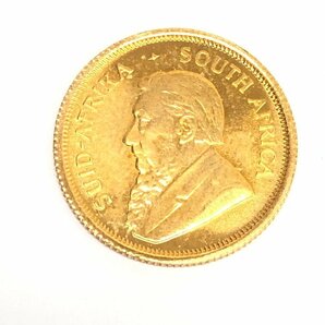 K22 南アフリカ クルーガーランド金貨 1/10oz 総重量3.4ｇ【CDAS7098】の画像2
