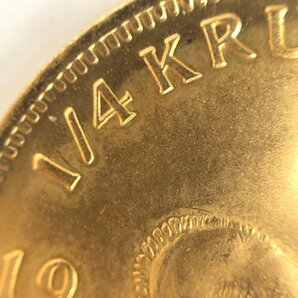 K22 南アフリカ共和国 クルーガーランド金貨 1/4oz 8枚まとめ 総重量68.0g【CDAR6019】の画像7