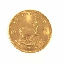 K22　南アフリカ共和国　クルーガーランド金貨　1oz　1975　総重量33.9g【CDAQ6032】_画像1