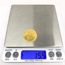 K24IG カナダ メイプルリーフ金貨 1/2oz 総重量15.5ｇ【CDAS6015】_画像8