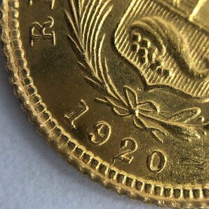 K22 ペルー 1/5 リーブラ金貨 総重量1.6ｇ【CDAS7053】の画像4