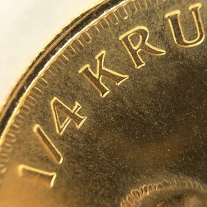 K22 南アフリカ クルーガーランド金貨 1/4oz 総重量8.4ｇ【CDAS6034】の画像5