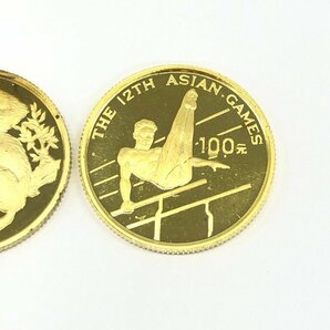 K22 中華人民共和国 100元 金貨 2点 おまとめ 総重量16.0ｇ【CDAS6013】の画像3